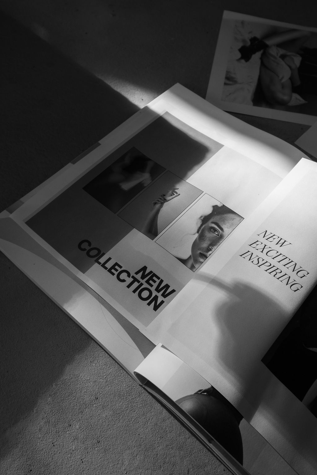Close-up of a magazine with bold typography, evoking a sense of creativity, intention, and storytelling.